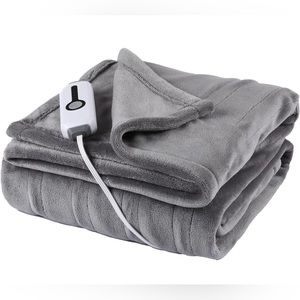 Electric Heated Blanket Throw 50" x 60" with 4 heating levels